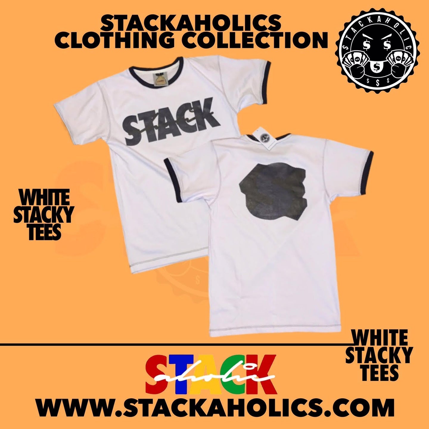 White Stacky Tees