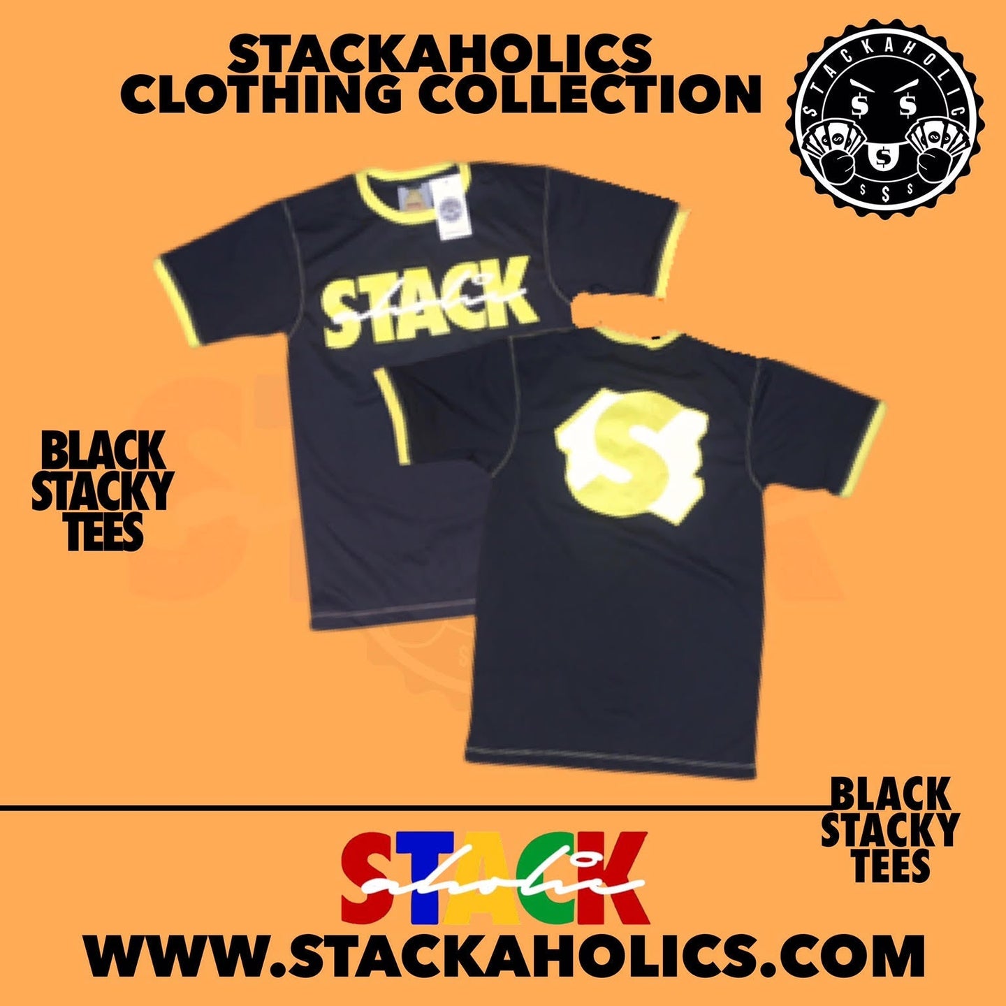 Black Stacky Tees